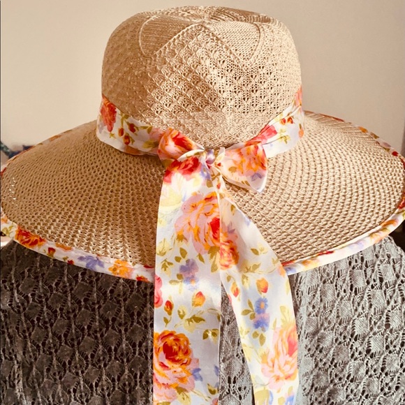 Floral Ribbon Summer Hat ☀️🌸 - Picture 1 of 1